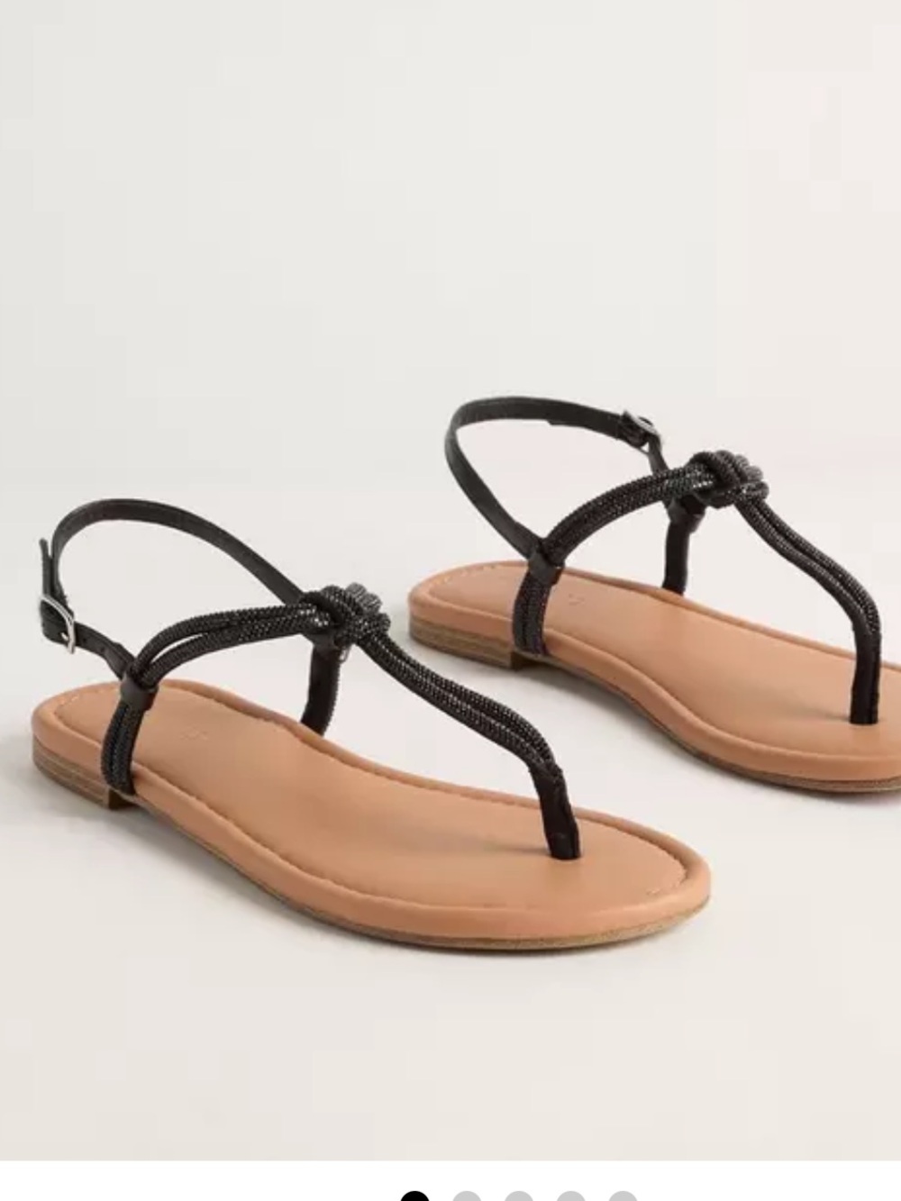 Torrid Embellished Knot T-Strap Sandal (WW)